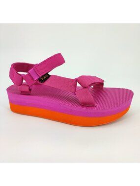 Teva Flatform Universal Women's Size 8 US Sandals Pink Platform 1008844